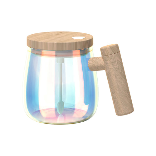 Fully Automatic Coffee Stirring Cup 400ml Electric Mixer Mug for Coffee Tea Milk Cocoa Self Stirring Coffee Mug Glass Mix Cup - Color: Colorful, Capacity: 400ml